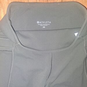 Athleta Moto Leggings- Olive XS